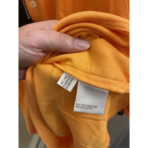 NWT Adidas ClimaLite Polo Shirt Men's Xl Embroidered Logo Orange - Picture 11 of 11